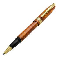 Xezo Phantom Autumn Hand-enameled 18K Gold Plated Serialized Fine Rollerball Pen. No Two Alike