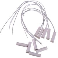 UHPPOTE Wired NC Type Recessed Magnetic Alarm Door Contact Sensor Detector Switch (Pack of 5)