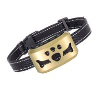 Dog Bark Collar [ 2020 New,7 Adjustable Sensitivity and Intensity Levels - Triple Anti-Barking Modes-Rechargeable - Rainproof No Barking Control Dog Collar for Small, Medium, Large Dogs (Gold)
