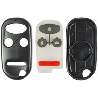 qualitykeylessplus Replacement Keyless Entry 4 Button Case and Pad for Honda Remote Fob FCC ID E4EG8DJ or OUCG8D344HA