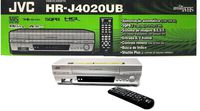 The New JVC HR-J4020UB VHS 4 Head VCR Player M-PAL NTS hrj4020ub S-VHS Silver
