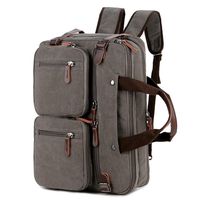 BAOSHA Convertible Briefcase Backpack 17 Inch Laptop Bag Case Business Briefcase HB-22 (Grey)