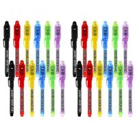 MALEDEN Invisible Ink Pen, 24 PCS 2019 Latest Spy Pens with UV Light Magic Marker Disappearing Ink Pens for Secret Message, Kids Party Goodie Bag Stocking Stuffers