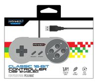 SNES Classic 16-Bit USB Controller for PC and MAC Retro-Bit Europe (PC DVD)