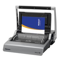 Fellowes 5218201 Galaxy 500 Manual Comb Binding System, 500 Sheets, 20 7/8 x 17 3/4 x 6 1/2, Gray
