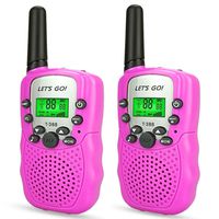 Girls Games Age 3-12, DIMY Walkie Talkies for Kids Girls Toys for 3-12 Year Old Girls Top Birthday Best Gifts for Girls Age 3-12 Christmas Xmas Stocking Stuffers Fillers for Girls Pink DJ86