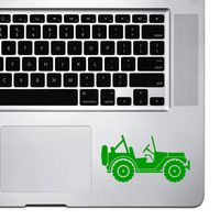 StickAny Palm Series Jeep Sticker for MacBook Pro, Chromebook, and Laptops (Green)