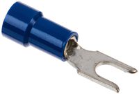 Install Bay BVST6 Spade Terminal Vinyl Connector 16/14 Gauge #6, Blue (100-Pack)