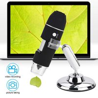 Wireless USB Digital Microscope, 3 in 1 1000X HD Magnifier Magnification Endoscope Camera with Type-C/Micro USB/USB Interface Metal Tripod for Inspection