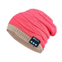 Slouchy Beanie Hat Bluetooth Headphones Music Cap Hands Free Knit Skully for Men Women