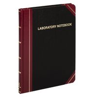Boorum & Pease Special Laboratory Notebook, Record Ruled, Black, 150 Pages, 10-3/8" x 8-1/8" (L21-150-R)