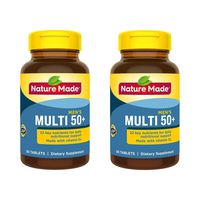 Nature Made Men's Multivitamin 50+ Tablets with Vitamin D, 90 Count (Packaging May Vary) - 2 Pack