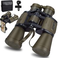 20x50 Roof Prism Binoculars for Adults, HD Professional Binoculars for Bird Watching Travel Stargazing Hunting Concerts Sports-BAK4 Prism FMC Lens-with Phone Mount Strap Carrying Bag (Tan)