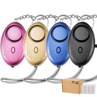 TOODOO 130db Safesound Personal Security Alarm Keychain, Safety Emergency Alarm with LED Safety and SOS Emergency Alarm Providing Powerful Safety and Property Assurance for Kids, Women (Multicolor)