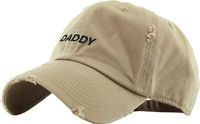 KBSV-085V KHK Daddy Dad Hat Vintage Distressed Baseball Cap Polo Style Adjustable