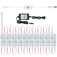 Keyola Full Set 10ft 60leds White Under Cabinet Lights Closet Kitchen Counter LED Light with Brightness Dimmer (White)