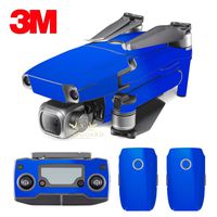 SopiGuard 3M Gloss Fire Blue Vinyl Sticker Skin for DJI Mavic 2 Pro/Zoom