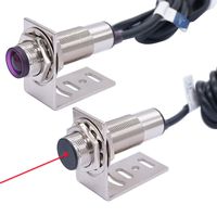 Twidec/1 Pair 0-20M Indoor Wall Mounted Photoelectric Beam Sensor NPN NO 18mm Photoelectric Sensor Switch Proximity Switch 2m line Length with Infrared Ray Beam E3F-20DNL-18