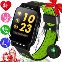 Dreamoo 1.55'' Sport Smart Watch Phone Men Women with Heart Rate Blood Pressure Monitor Kid Health Monitor Activity Tracker Watch Pedometer Calorie BT Call SMS Camera Music Holiday Bithday Gifts