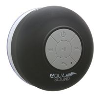Aduro AquaSound WSP20 Shower Speaker, Portable Waterproof Wireless Bluetooth Speaker (Black)