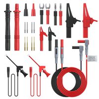 Proster 24pcs Multimeter Test Lead Kit Electrical Multitester Leads Automotive Multimeter Probe Alligator Clips Replaceable Volt Clamp Meter Leads Electronic Test Leads