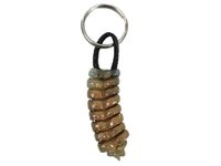 Real Rattlesnake Rattle and Leather Keychain (AZ-42-31L)
