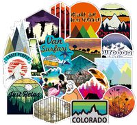 Water Bottle Stickers Outdoors Hiking Camping Travel Adventure Stickers Wilderness Nature Stickers Pack 100 Pcs for Water Bottle Laptops Ipad Cars Luggages