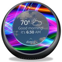 MightySkins Skin Compatible with Amazon Echo Spot - Light Waves | Protective, Durable, and Unique Vinyl Decal Wrap Cover | Easy to Apply, Remove, and Change Styles | Made in The USA