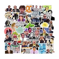 The Office Stickers 50pcs Funny Waterproof Vinyl Stickers Pack with Laptops, Trendy Vinyl Laptop Stickers, Funny Stickers for Laptops, Computers, Hydro Flasks, Water Bottles
