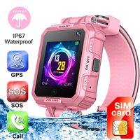 [SIM Card Included] Children Smartwatch Phone GPS Tracker with Camera/Two Way Call SOS/Anti-Lost Smart Bracelet/Waterproof IP67 Kids Sport Wrist Watch for 3-12 Boys Girls Xmas Holiday Birthday Gifts
