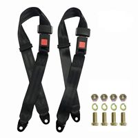 TOYI Universal Seatbelt Kit for Golf Cart, Go Kart, UTV, EZGO, Yamaha, Club Car Seat Belt Kit (2 Pack)