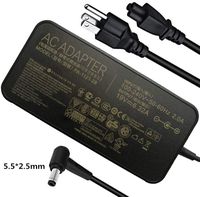 120W 19V 6.32A AC Charger for ASUS ROG GL552 GL552V GL552VL GL552VX GL552VW GL552JX GL552J GL553 GL553V GL553VE GL553VD GL553VW G551 G551V G551VW G551J G551JM G551JW G551JX G551JK Laptop Power Cord