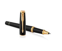 PARKER Urban Rollerball Pen, Muted Black with Gold Trim with Fine Point Black Ink Refill (1931584)
