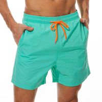 SILKWORLD Men's Swimming Surf Board Shorts Mesh Liner(US XS Size-Asian Tag M, Waist 28" - 30", Green)