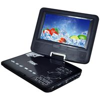 Buyee Rotating Swivel Screen Handheld Portable DVD Player LCD Screen with Function of VCD CD SD TV MP3 MP4 USB Games Car Charge (7.5 inch)