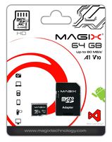 Micro SD Card MAGIX HD Series Class10 V10 + SD Adapter UP to 80MB/s (64 GB)