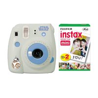 Fujifilm Instax Mini 9 Instant Camera (Star Wars) with Instax Film Twin Pack Bundle