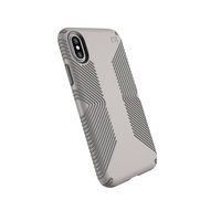 Speck Products Presidio Grip Cell Phone Case For iPhone XS/iPhone X - CATHEDRAL GREY/SMOKE GREY