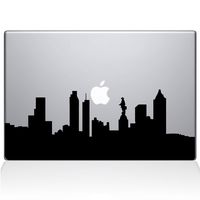 The Decal Guru Philadelphia City Skyline Decal Vinyl Sticker, 15" MacBook Pro (2015 & Older Models), Black (2313-MAC-15P-BLA)
