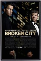 Displays2go Slide-in Poster Frame, Wall Mount, Lens Included, 24x36", Black Aluminum (WMFS2436BK)