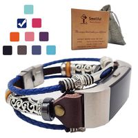 Smatiful Charge 2 Compatible Bling Bands with Box Kit for Kids, Adjustable Replacement Activity Band Parts for Fitbit Charge 2 HR Trackers, (Small Medium Large All Ok),RoyalBlue