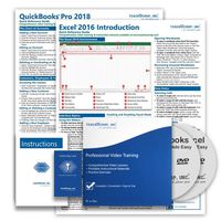 TeachUcomp, Inc. Course used for learning QuickBooks Pro 2018 & Microsoft Excel 2016 PREMIUM Training Tutorial - Video Lessons, PDF Manuals, 2 Reference Guides, Testing, Certificates of Completion