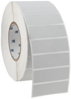 Brady THT-18-428-3 3" Width x 1" Height, B-428 Metallized Polyester, Matte Finish Silver Thermal Transfer Printable Label (3000 per Roll)