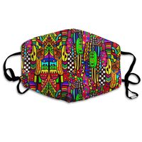 Psychedelic Multicolor Dust Mask,Washable and Reusable Cleaning Gardening Outdoor Activities Warm Windproof Mask