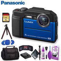 Panasonic Lumix DC-TS7 Digital Camera (Blue) Ultimate Bundle