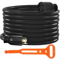 Mophorn 40Ft 30 Amp Generator Extension Cord 4 Wire 10 Gauge Generator Cord 125V 250V UL Listed Generator Power Cord Twist Lock Connectors (40 Ft 30 Amp)