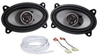 Crunch 4X6 Front Factory Speaker Replacement+Harness For Jeep Wrangler Yj 87-95