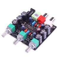 WINGONEER Mini XR1075 BBE Tone Adjustment Module DC 10-26V/AC 9-20V Power Supply Bass/Treble/Volume Control 2 Channels for CDs Computers Phones MP3 MP4 DIY, etc
