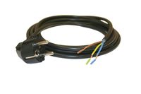 Interpower 86230040 Continental European AC Power Cord, Angled CEE 7/7 Plug Type, Black Plug Color, Black Cable Color, 10A Amperage, 250VAC Voltage, 2.5m Length