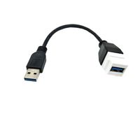 Poyiccot USB 3.0 Keystone Jack Cable, USB 3.0 A Male to USB 3.0 Keystone Jack Female M/F Pigtail Extension Keystone-to-Cable for Wall Plate Connectors Adapter Convertor Cable
